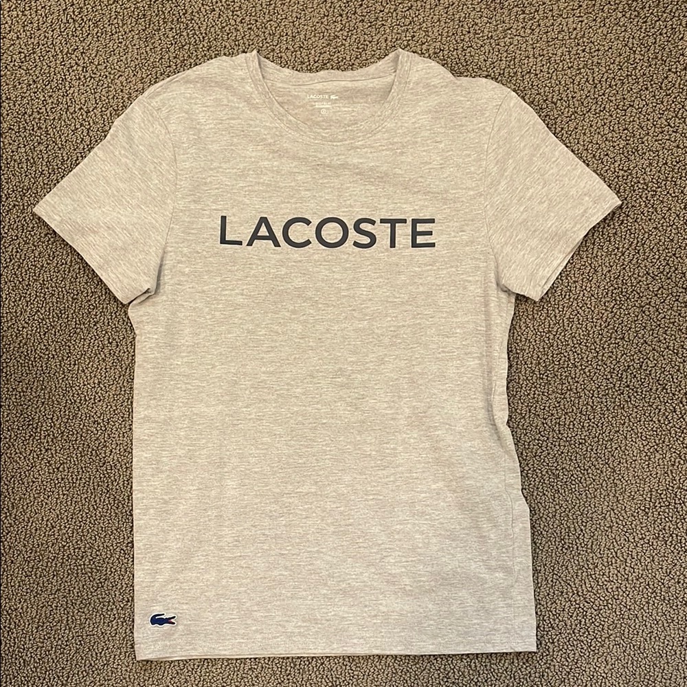 Grey Lacoste sleep shirt